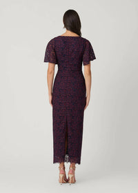 Shoshanna - Bess Two-toned Lace Cocktail Dress