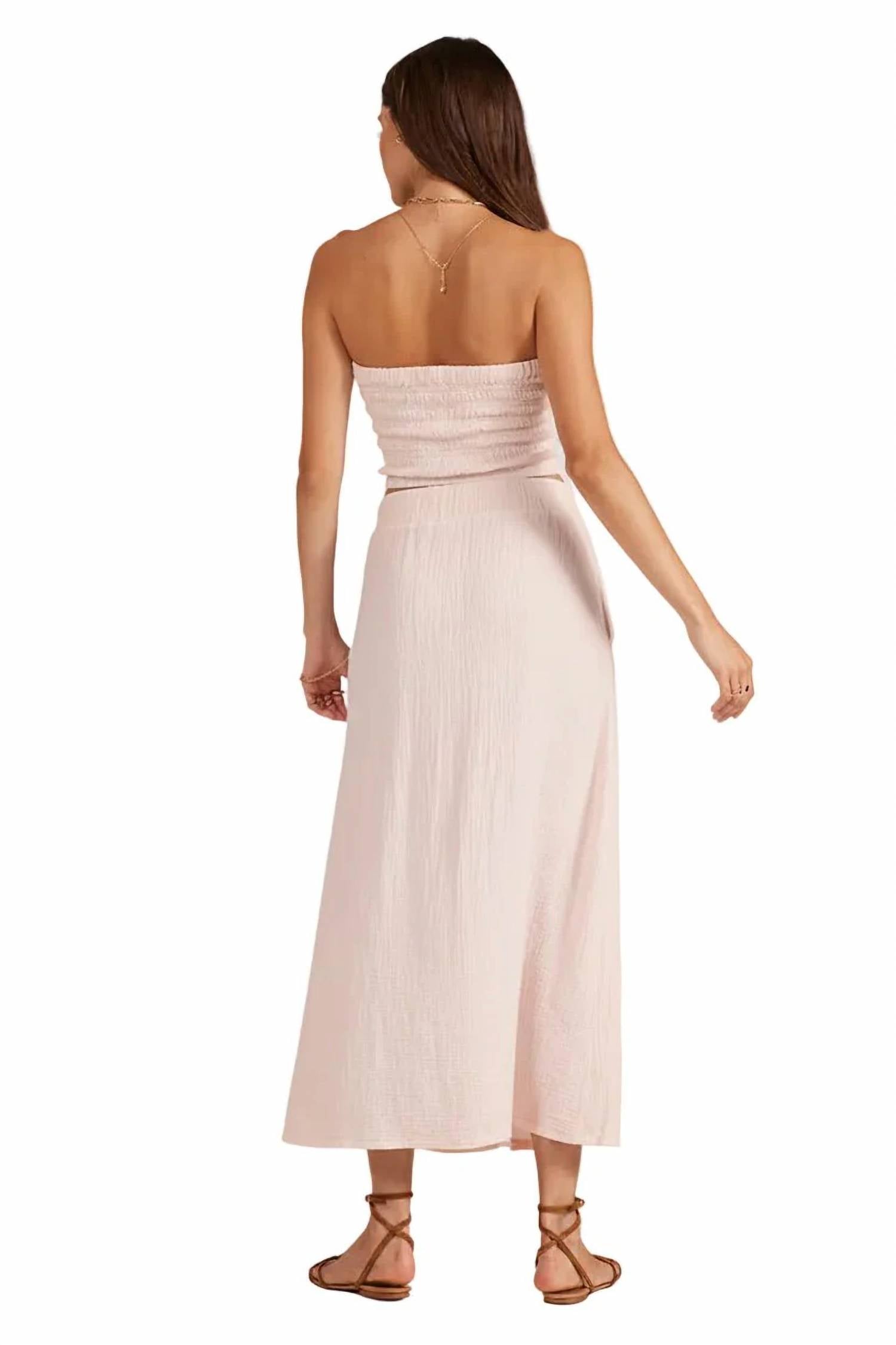 Bobi - Split Front Maxi Skirt