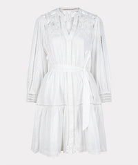 Esqualo - Wagna Dress With Plumetis Lace Embroidery