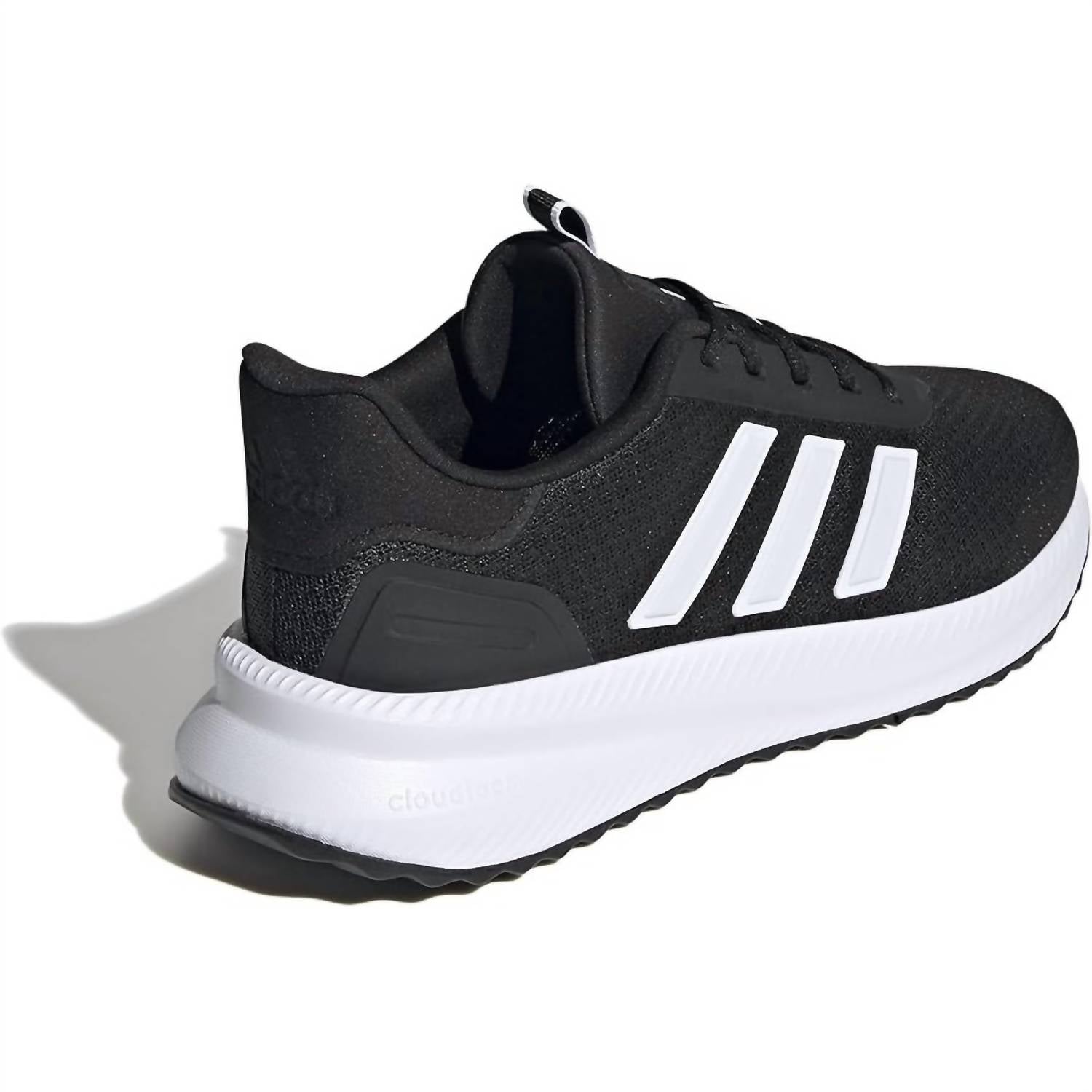 adidas Men's PLRPATH Lace Up Running Shoes in black and white - men's sneaker - view 4
