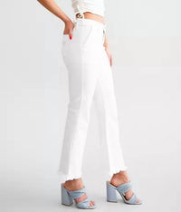 Hidden - Happi Mid Rise Croppd Flare Jeans