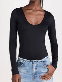 Good American - Scuba Scoop Long Sleeve Bodysuit