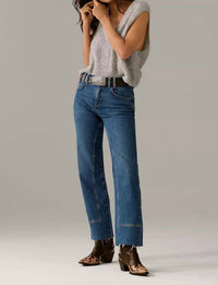 Free People - Risk Taker Mid Rise Straight Jeans