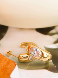 Flanerie By Maiq - Women's Alienor Non-tarnish Classic C Hoop Earring