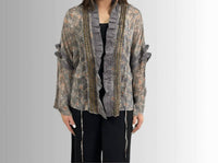 Jaded Gypsy - Chiffon Studded Detail Cardigan