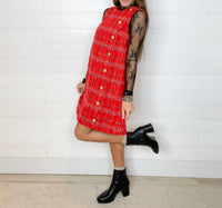 Entro - Women's Tweed Sleeveless Mini Dress