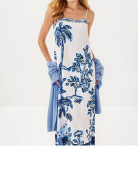 Lilly Pulitzer - Jesslyn Silk Maxi Slip Dress