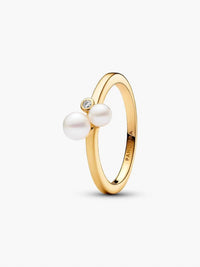 Pandora - Duo Treated Freshwater Cultured Pearls Ring