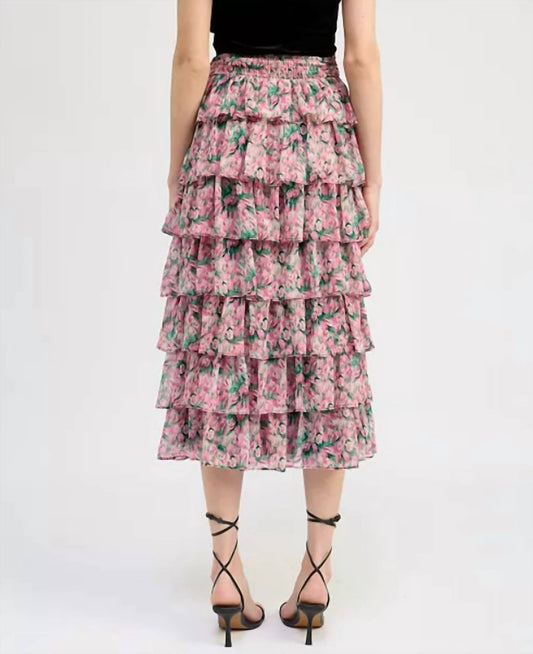 En Saison - Claire Floral Layered Skirt