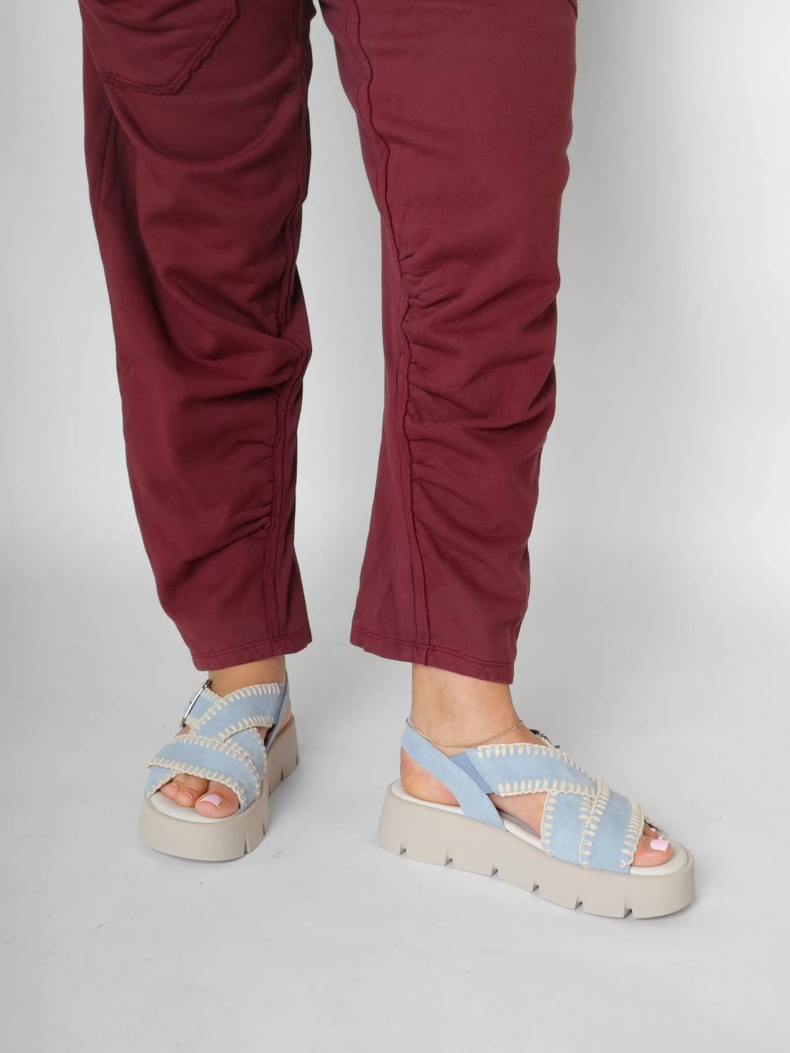 Gabor - Women's Stitched Suede Platform Sandal