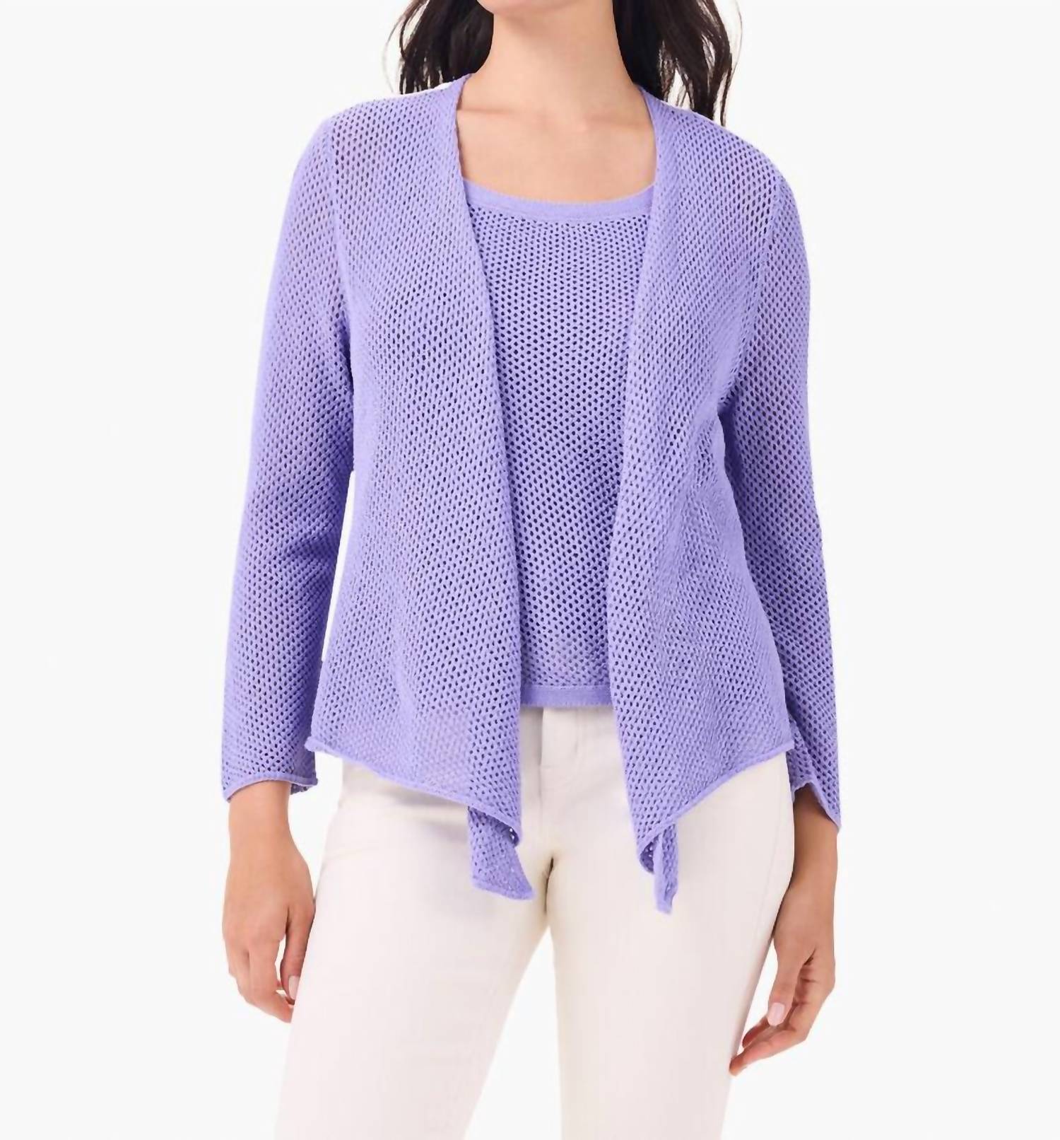 Nic + Zoe - Mesh 4way Cardigan