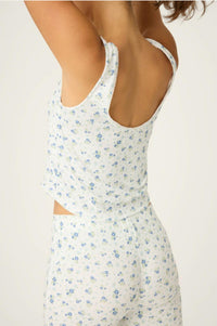 Pj Salvage - More Amour Ditsy Floral Pointelle Tank