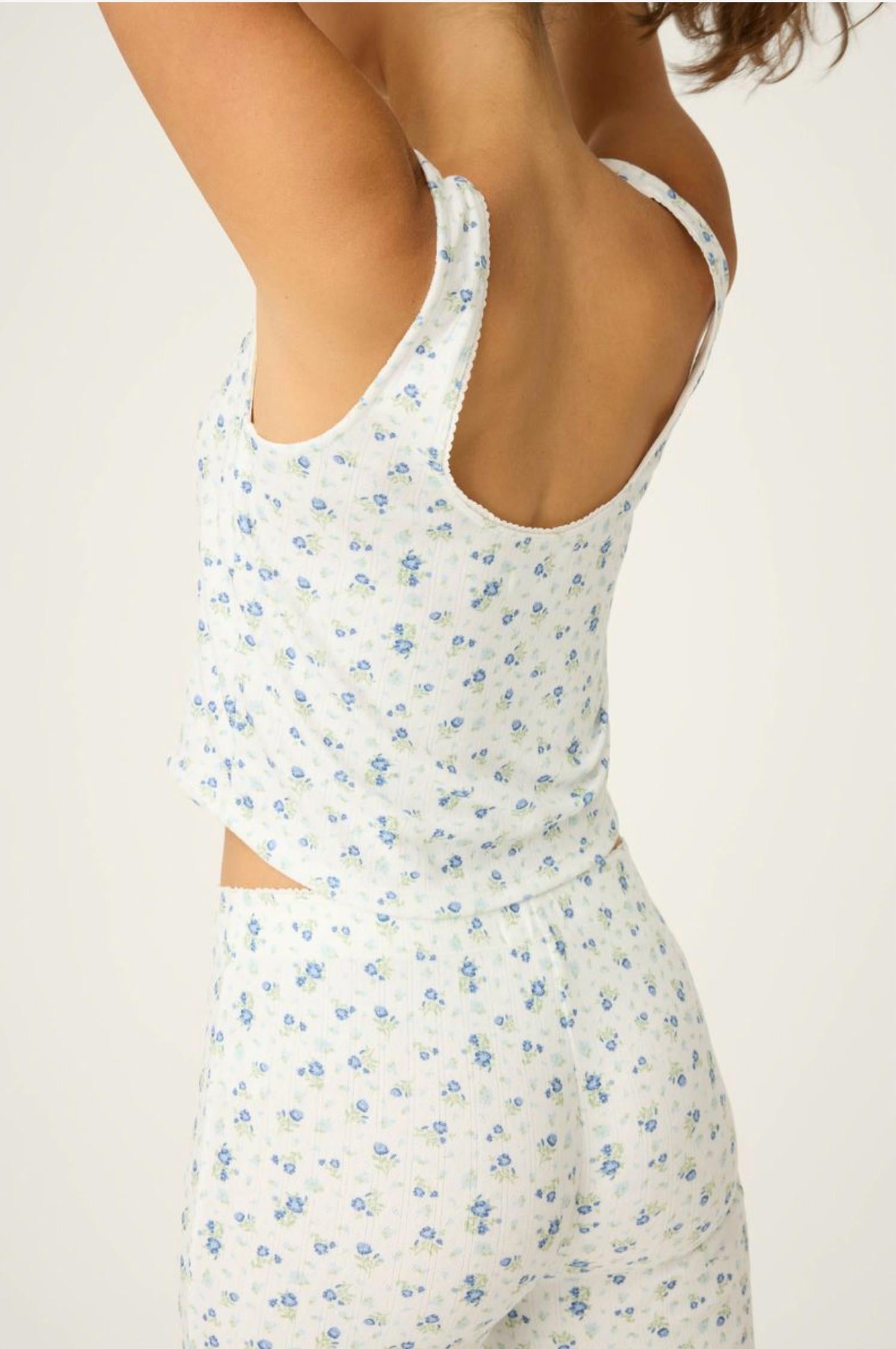 Pj Salvage - More Amour Ditsy Floral Pointelle Tank