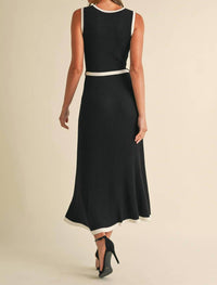 Endless Blu. - Sleeveless Midi Sweater Dress