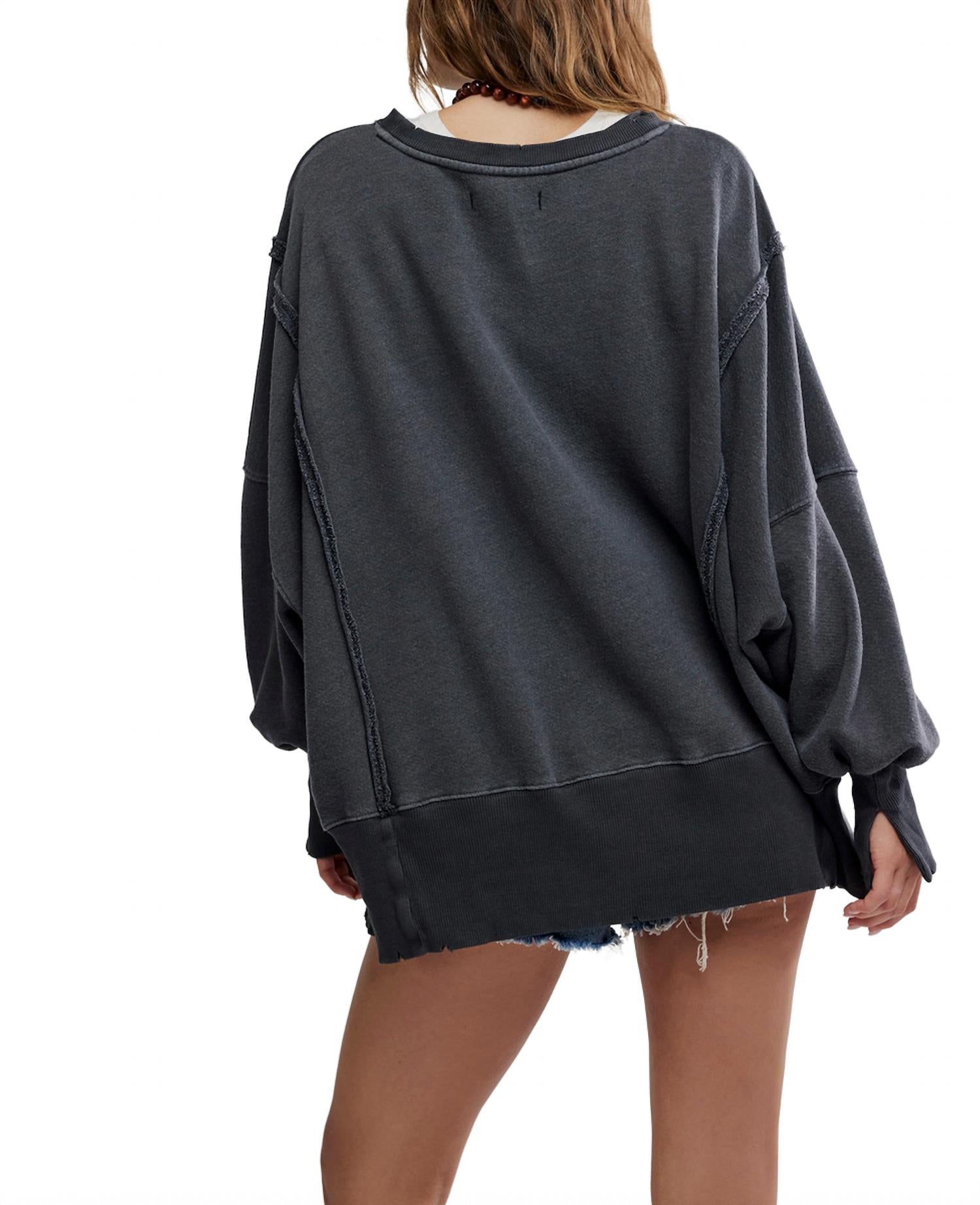 Free People - Camden Snakes Graphic Pull Over Sweatshirt