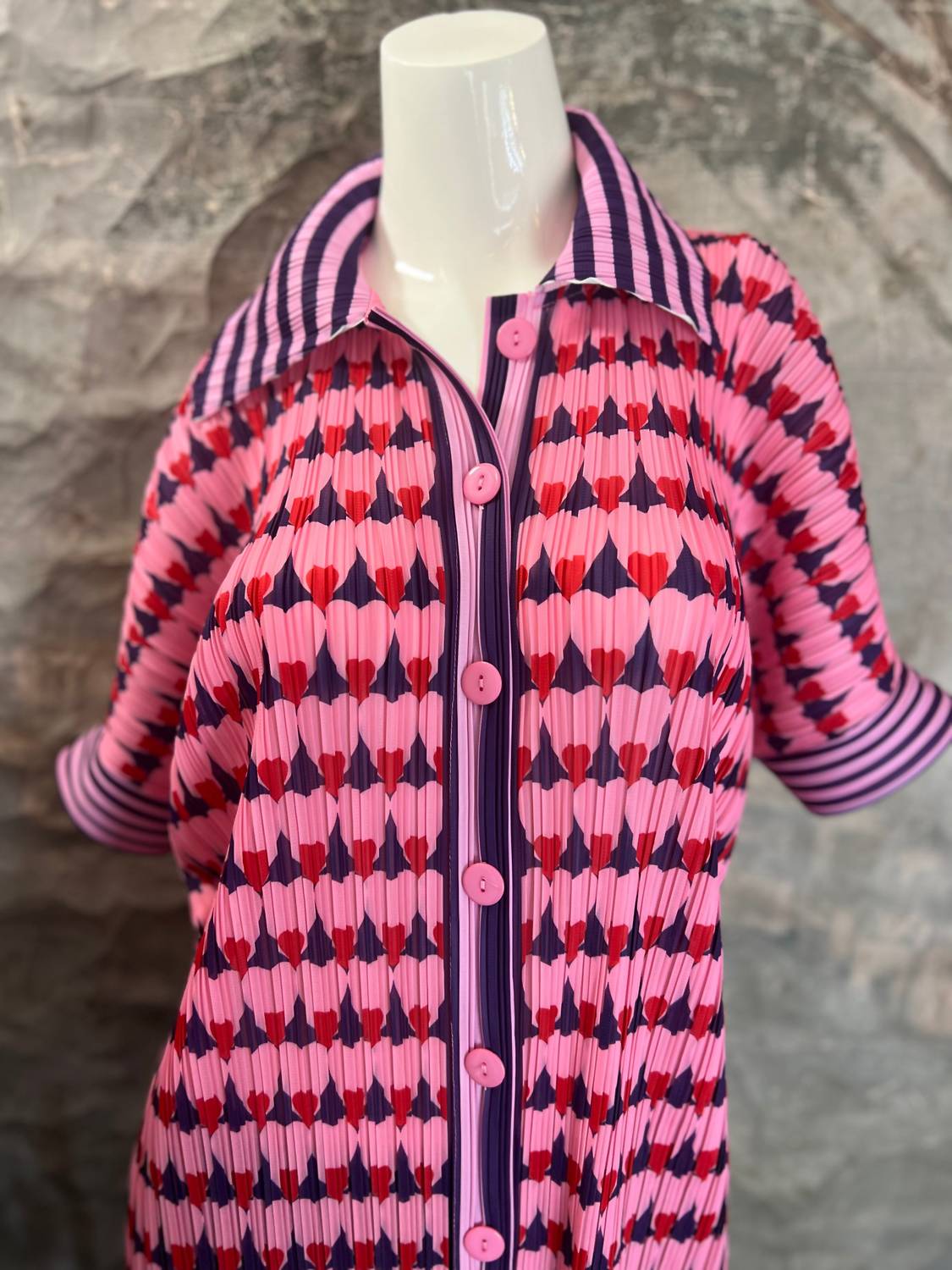 Vanite Couture - Women's Pleated Jacket Dress