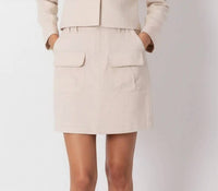P.Cill - Linen Cargo Style Skort