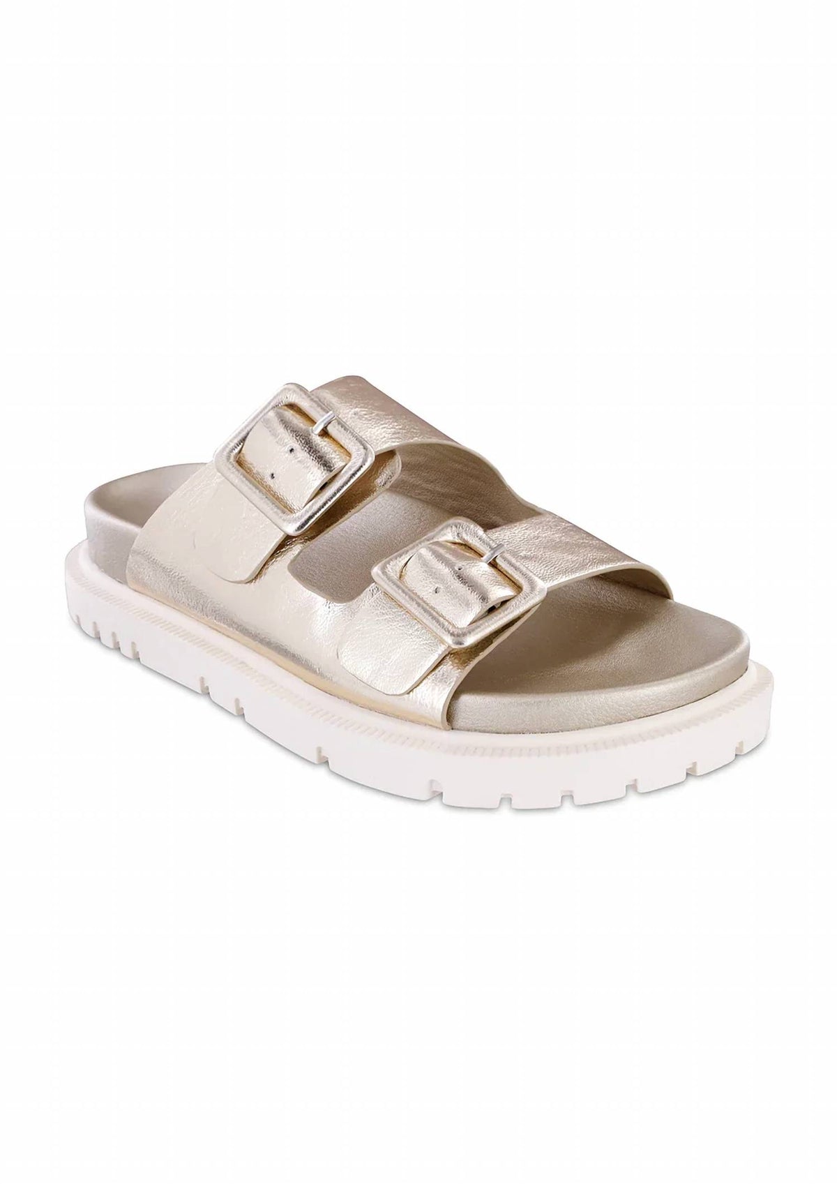 Mia Shoes - Women's Golden Hour Buckle Slides