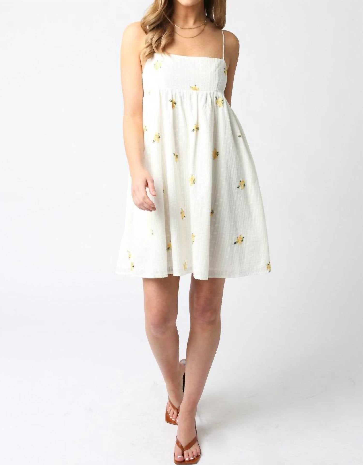 Olivaceous - Sarah Floral Mini Dress