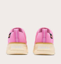 SOREL Youth Out N About Iv Mini Puffy Boots in orchid honey white - kids' boots - detail view
