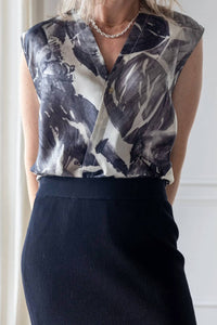 Alysi - Silk Crossover Top