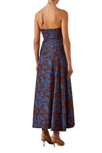 Shona Joy - CATIA STRAPLESS PLEATED MIDI DRESS