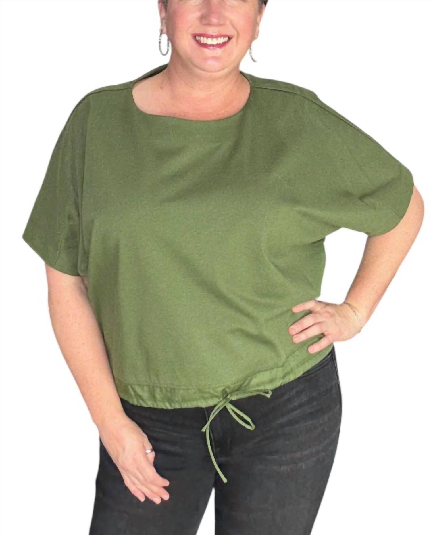 Entro - Waist Tie Dolman Top