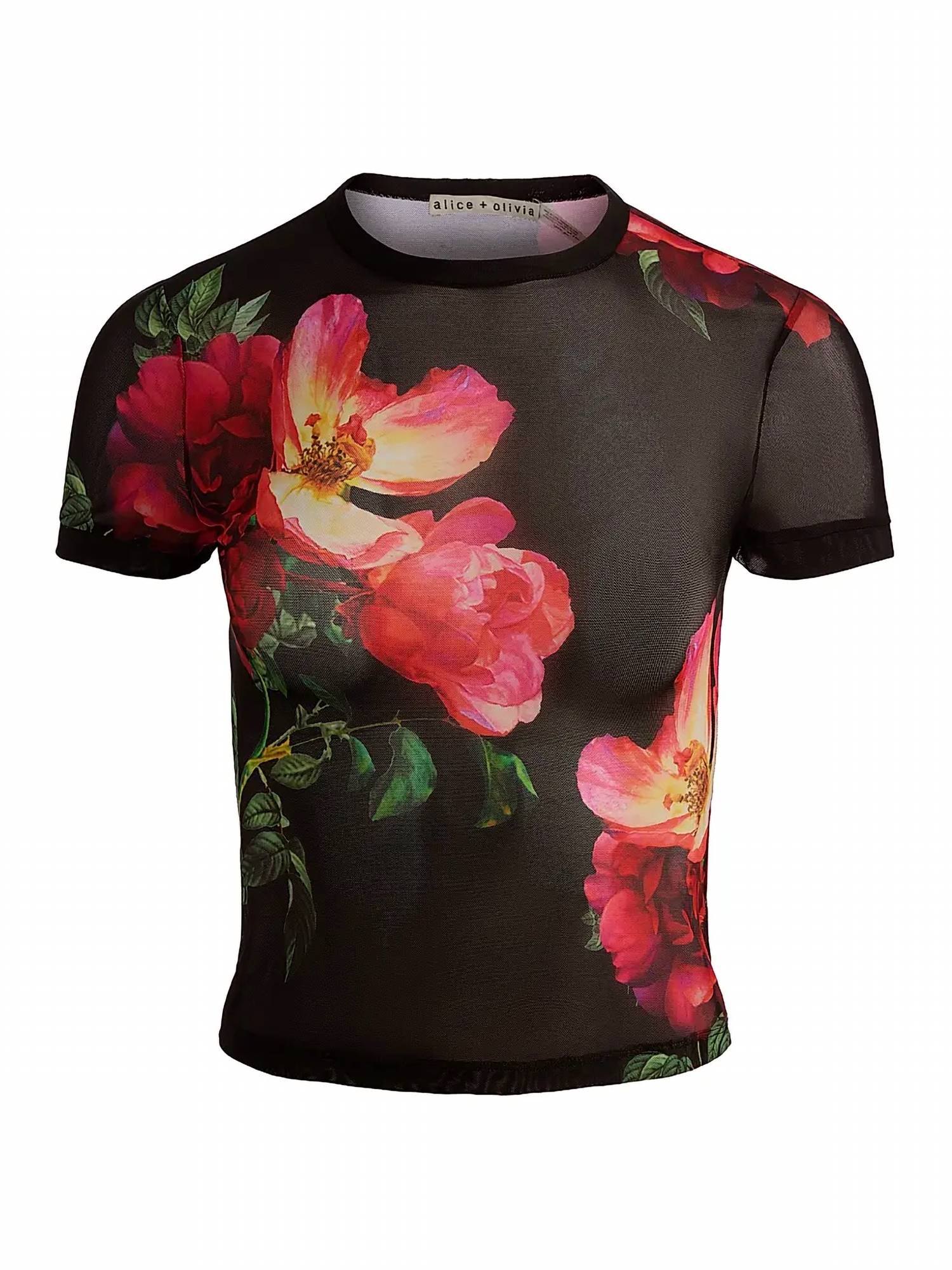 Alice + Olivia - Tess Floral Crewneck T-shirt