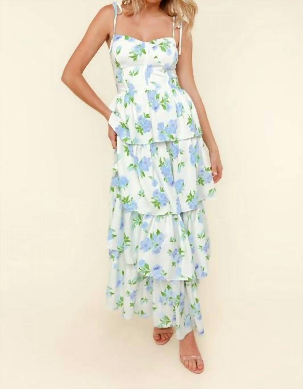 Kori - Tiered Maxi Floral Summer Dress