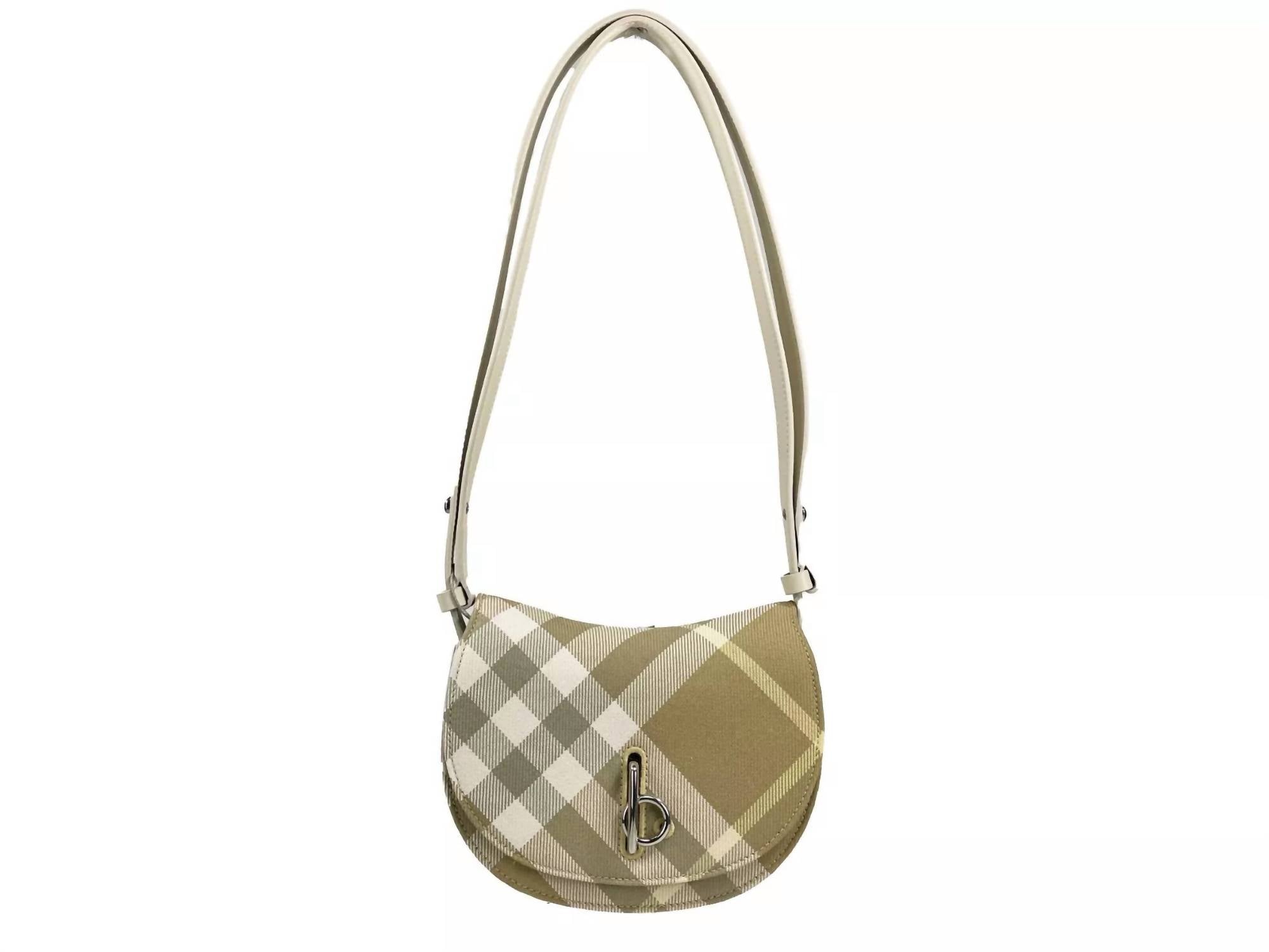 Burberry - Women's Mini Check Rocking Horse Crossbody Bag