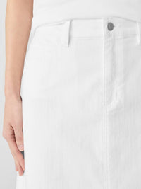 Eileen Fisher - Garment-dyed Denim A-line Skirt