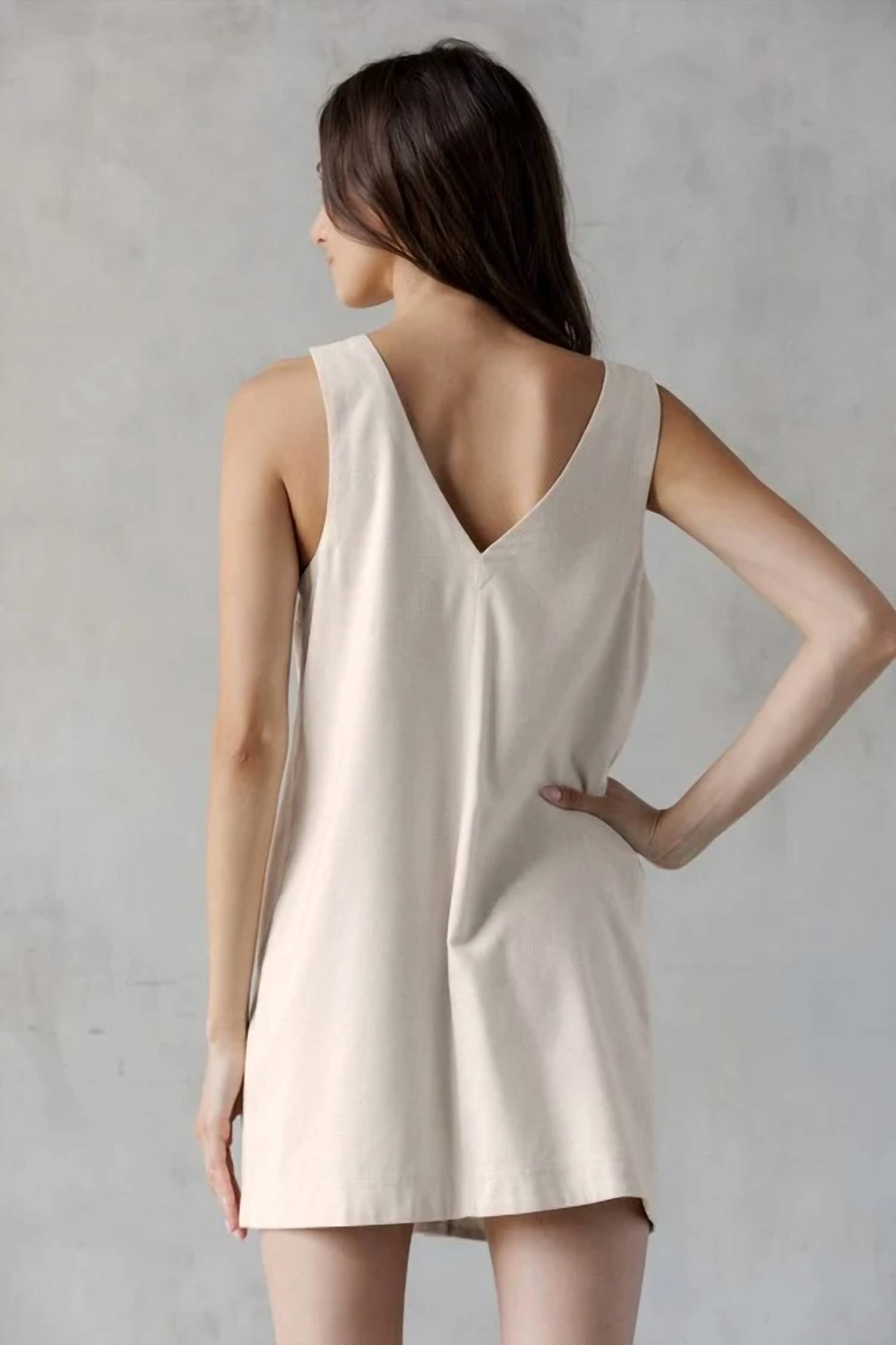 Storia - Cool Impression Button Mini Dress
