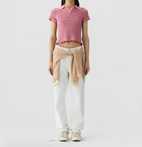 Guest In Residence - Smocked Shrunken Polo