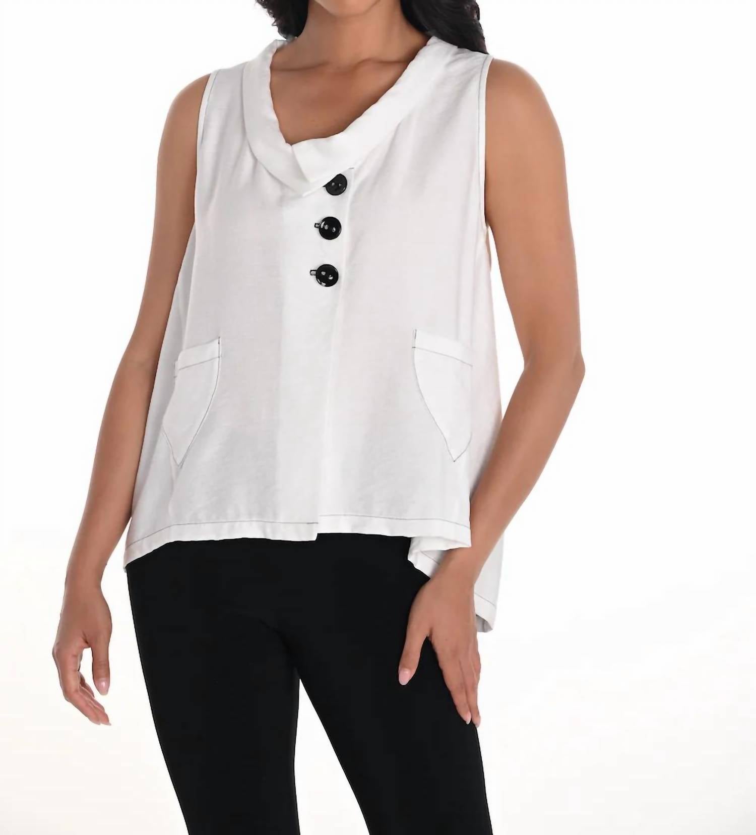 Frank Lyman - Woven Sleeveless Vest