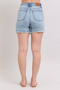 Judy Blue High Waist Shorts in blue - women's shorts - view 5