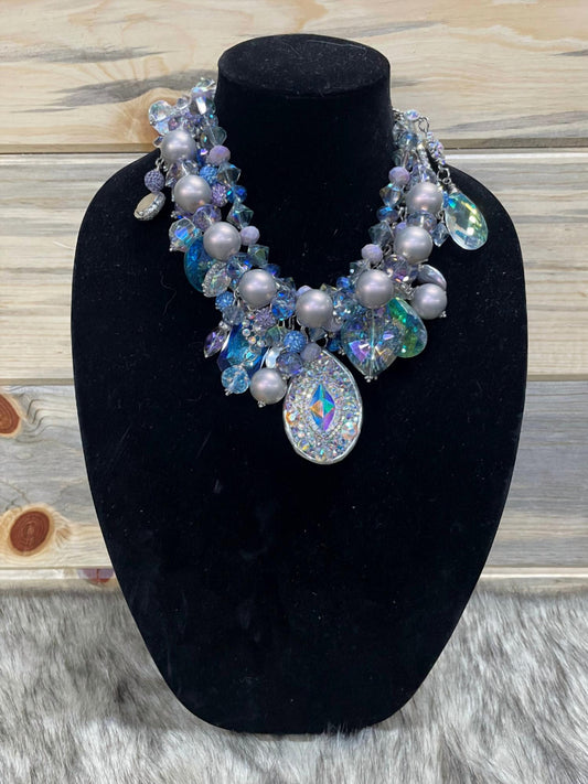 Art By Amy Labbe - Many Crystals Necklace