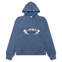 JUNGLES Sick & Tired Hoodie in blue - men's shirt - detail view
