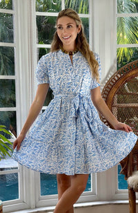 Just Darviny - Ibiza Short Sleeve Mini Dress