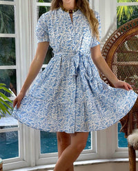 Just Darviny - Ibiza Short Sleeve Mini Dress
