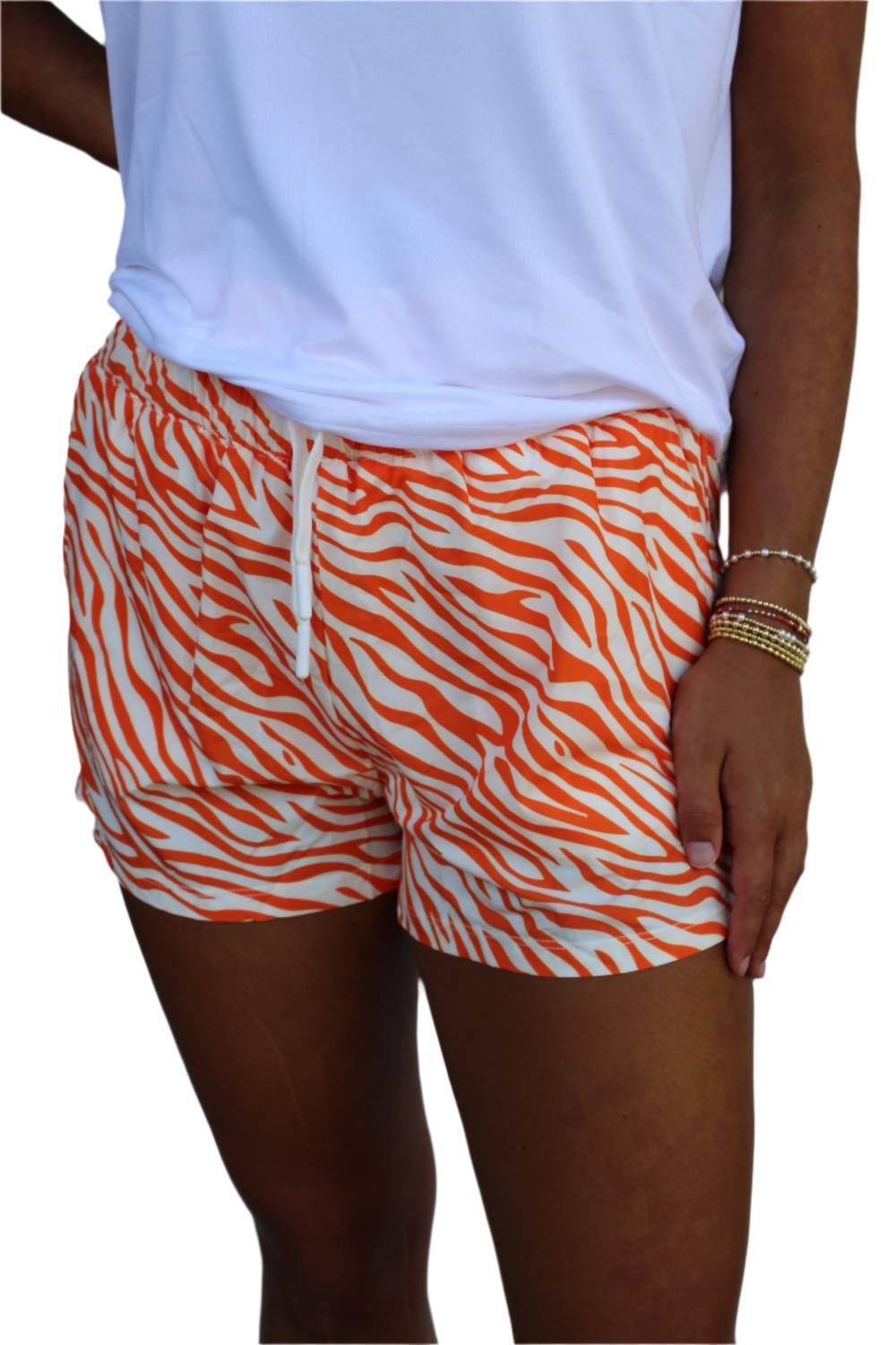 Meripex Apparel - Crazy For Tigers High Waistband Gameday Shorts