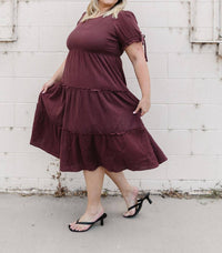 Mikarose Remington Midi Dress in brown - women's dress - view 7