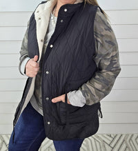 Staccato - Sherpa Lined Quilted Tie Vest