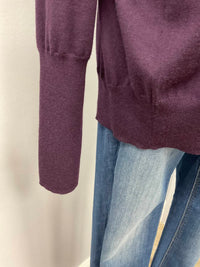Strenesse - PLUM WOOL/CASHMERE SWEATER