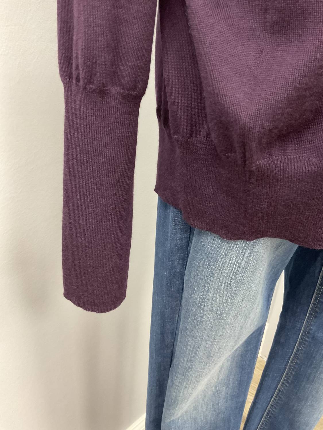 Strenesse - PLUM WOOL/CASHMERE SWEATER
