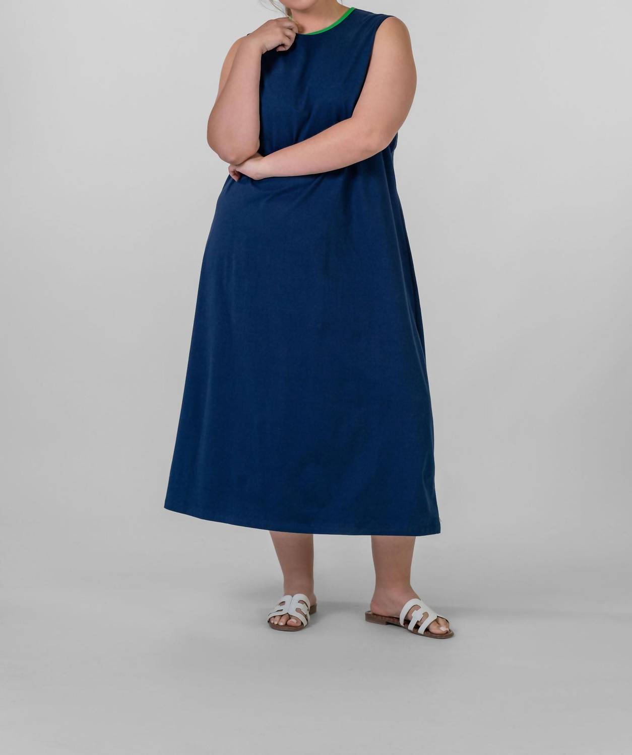 De Loreta - Tuta Sleeveless Maxi Dress - Plus