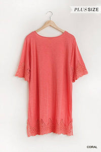 Tunic Plus Dress with Crochet Trim