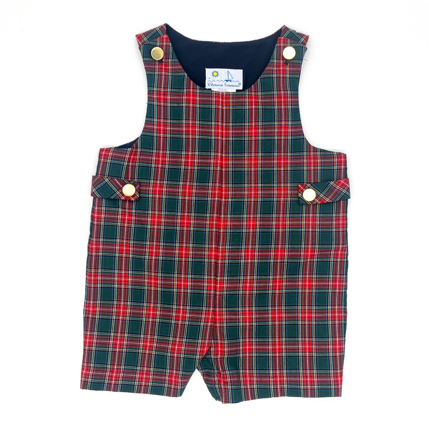 Florence Eiseman - Kid's Holiday Plaid Shortall