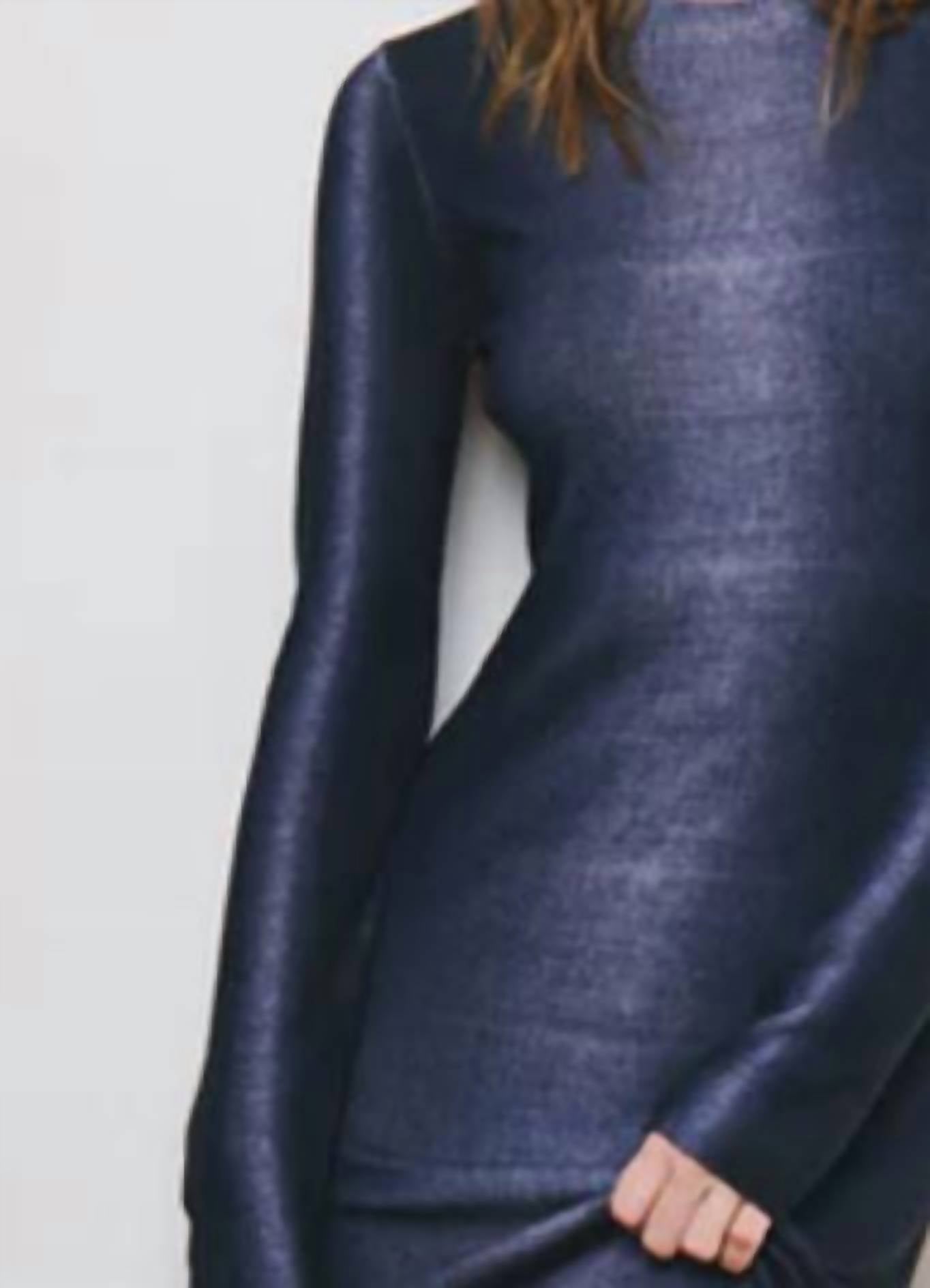Autumn Cashmere - Denim Wash Crew Neck Dress