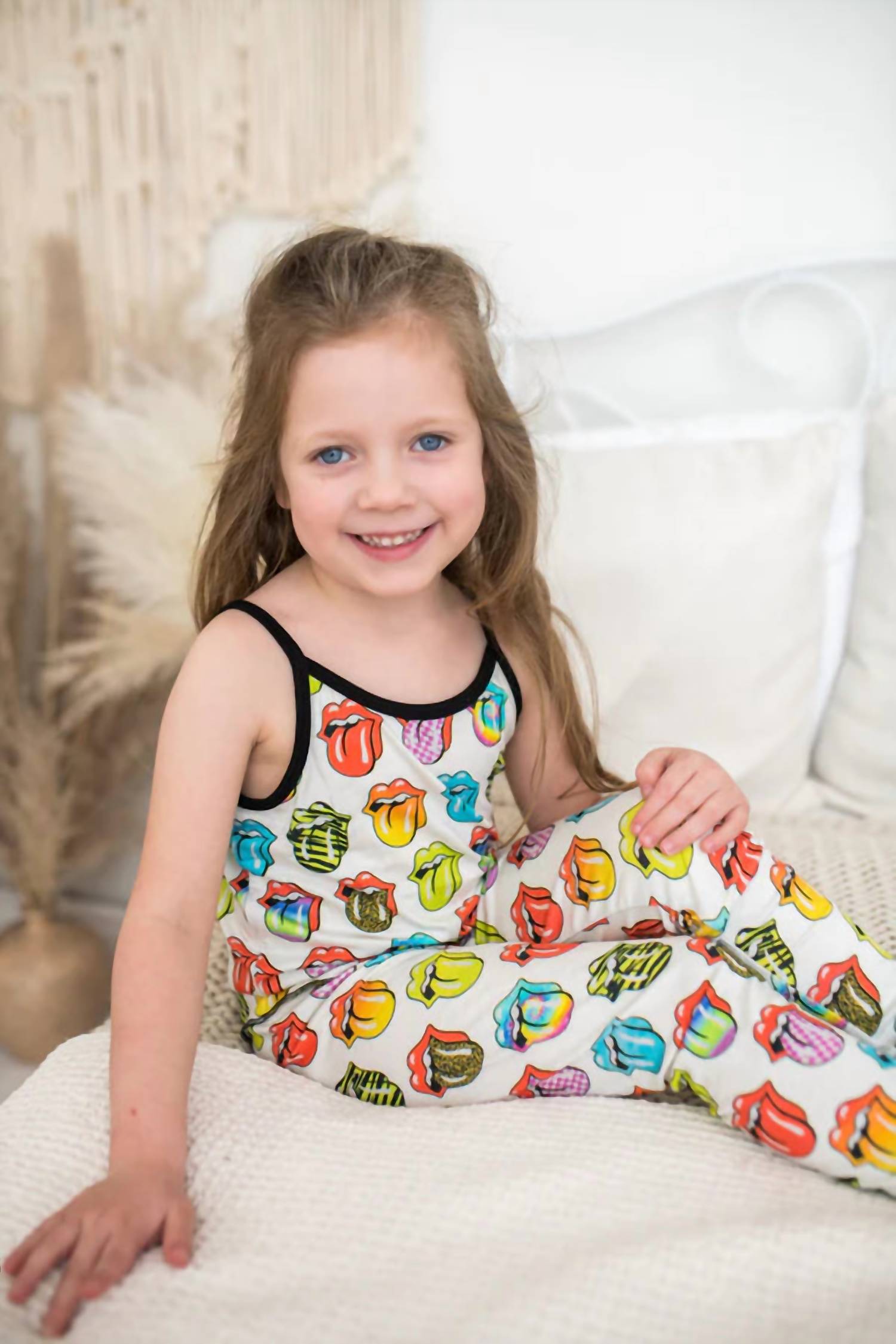 Rowdy Sprout - Kids Rolling Stones Tank Bamboo Thermal Set