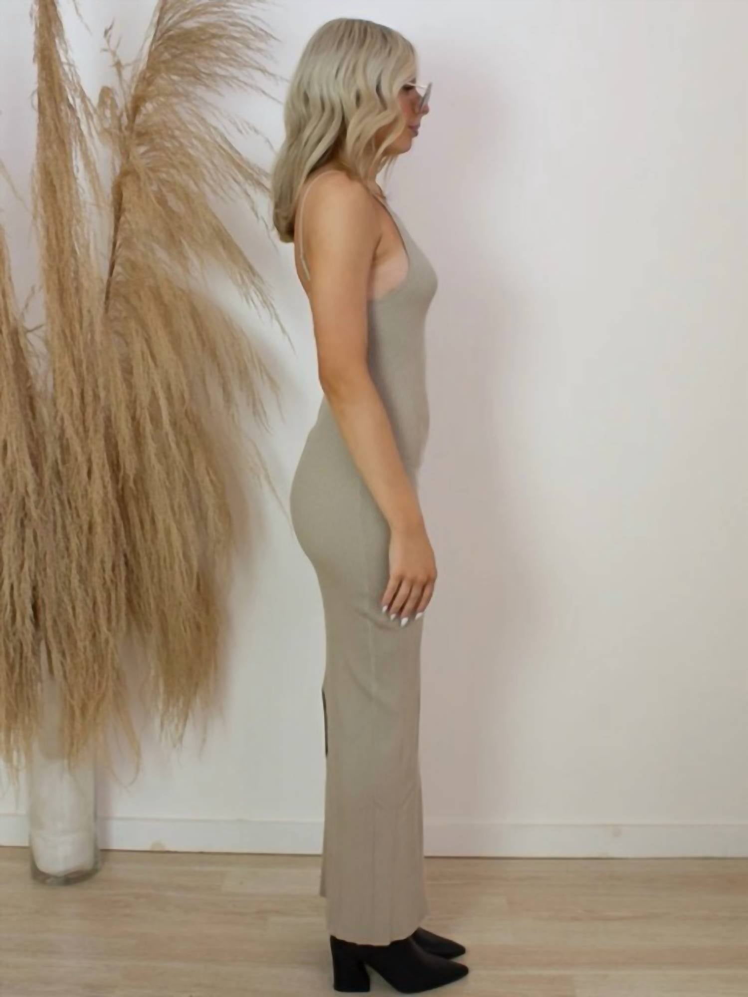 Pretty Garbage - Effortless Ribbed Maxi Dress